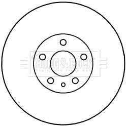 Borg & Beck, Borg & Beck Brake Disc Pair  - BBD5340 fits Fiat 500L 09/12-