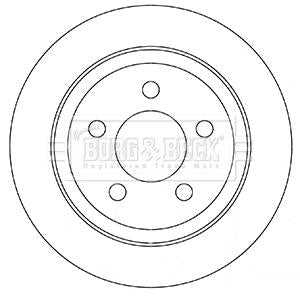 Borg & Beck, Borg & Beck Brake Disc Pair  - BBD5351 fits Chrysler Cherokee 9/01-7/08