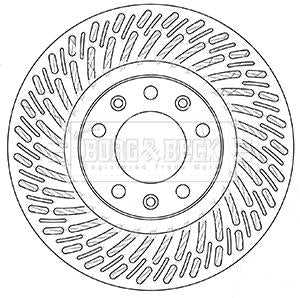 Borg & Beck, Borg & Beck Brake Disc Pair  - BBD5352 fits Peugeot 308 II 09/13-