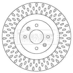 Borg & Beck, Borg & Beck Brake Disc Pair  - BBD5354 fits Citroen DS3 08/12-