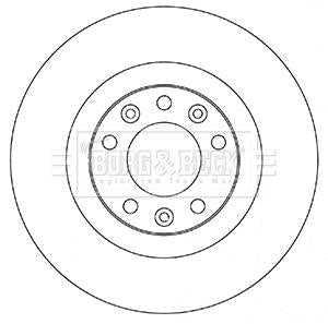 Borg & Beck, Borg & Beck Brake Disc Pair  - BBD5356 fits Citroen C4 Picasso II 02/13-