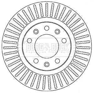 Borg & Beck, Borg & Beck Brake Disc Pair  - BBD5357 fits Peugeot 308 II 09/13-