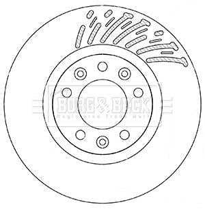 Borg & Beck, Borg & Beck Brake Disc Pair  - BBD5360 fits Citroen C4 Picasso 02/13-