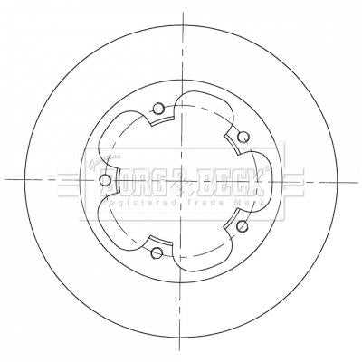 Borg & Beck, Borg & Beck Brake Disc Pair  - BBD5364 fits Ford Transit 2.2TDCi RWD 5/14-