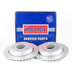 Borg & Beck, Borg & Beck Brake Disc Pair  - BBD5379 fits BMW 3 Ser.(E46) 325xi 00-02/05