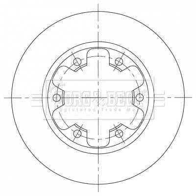 Borg & Beck, Borg & Beck Brake Disc Pair  - BBD5386 fits Ford Transit 2.2TDCi 05/14-