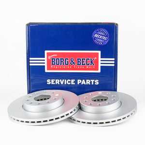 Borg & Beck, Borg & Beck Brake Disc Pair  - BBD5393 fits VAG Golf,Leon 1.2 TSi 05/14-