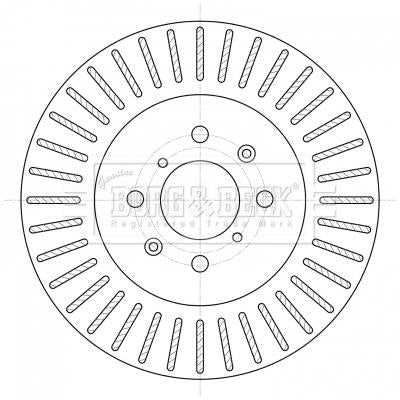 Borg & Beck, Borg & Beck Brake Disc Pair  - BBD5394 fits Suzuki Swift 1.2,1.3DDi 10/10-