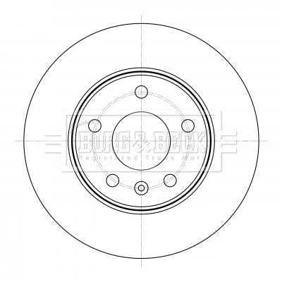 Borg & Beck, Borg & Beck Brake Disc Pair  - BBD5399 fits Opel Zafira 1.6CNG Turbo 2/09-