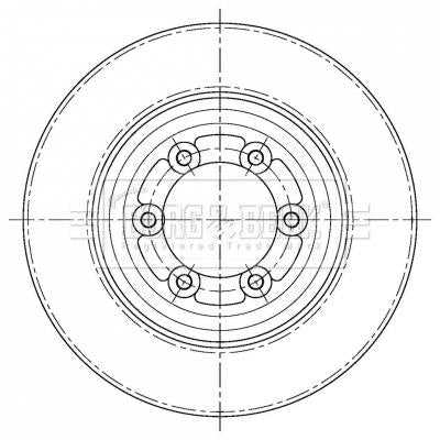 Borg & Beck, Borg & Beck Brake Disc Pair  - BBD5409 fits Isuzu D-Max 2.5Ddi 4x4 06/12-