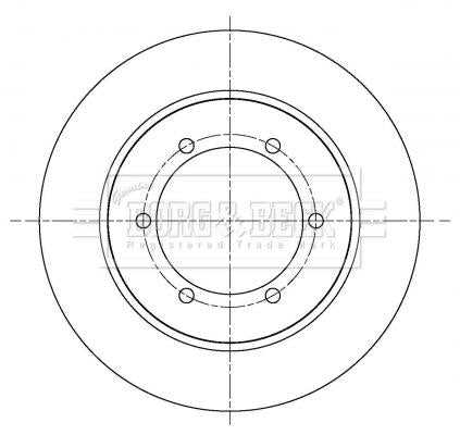 Borg & Beck, Borg & Beck Brake Disc Pair  - BBD5414 fits Nissan Cabstar +ABS10/06-09/11