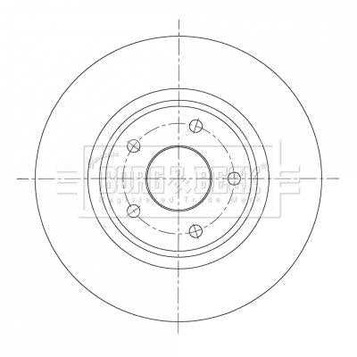 Borg & Beck, Borg & Beck Brake Disc Pair  - BBD5420 fits Chrysler Gd.Voyager 2.8 09/07-