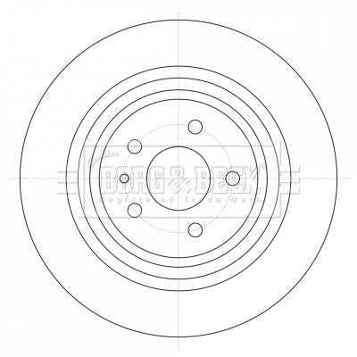 Borg & Beck, Borg & Beck Brake Disc Pair  - BBD5422 fits Ford Mondeo V Estate 09/14-