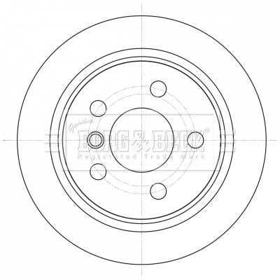 Borg & Beck, Borg & Beck Brake Disc Pair  - BBD5426 fits Mini One,Cooper(F55,56)07/14-