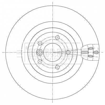 Borg & Beck, Borg & Beck Brake Disc Pair  - BBD5437 fits Jaguar XE 03/15-