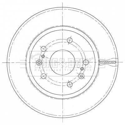 Borg & Beck, Borg & Beck Brake Disc Pair  - BBD5441 fits Suzuki Swift +Cruise Ctl 9/11-