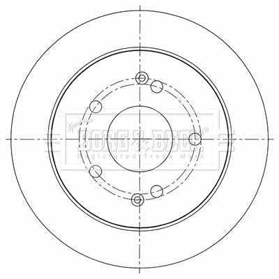 Borg & Beck, Borg & Beck Brake Disc Pair  - BBD5452 fits Ssangyong Korando 2.0 FWD 11-