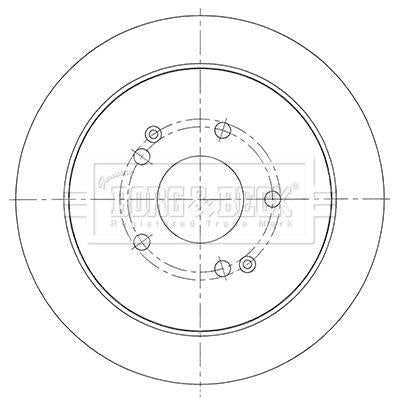 Borg & Beck, Borg & Beck Brake Disc Pair  - BBD5453 fits Ssangyong Korando 2.04x4 4/12-