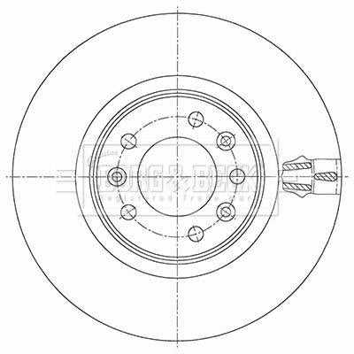 Borg & Beck, Borg & Beck Brake Disc Pair  - BBD5469 fits PSA Dispatch, Expert 04/16-