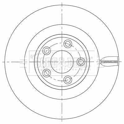 Borg & Beck, Borg & Beck Brake Disc Pair  - BBD5472 fits Jaguar F Type 3.0 04/13-