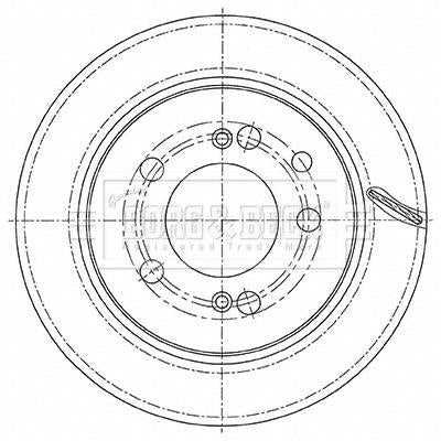 Borg & Beck, Borg & Beck Brake Disc Pair  - BBD5474 fits S'yong Kyron,Rexton 2.7xdi 05-