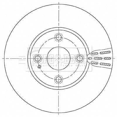 Borg & Beck, Borg & Beck Brake Disc Pair  - BBD5476 fits Mazda 2 1.5 11/14-