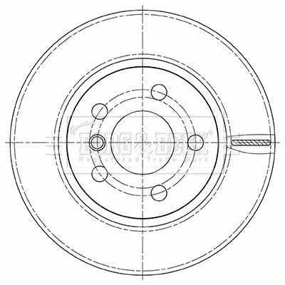 Borg & Beck, Borg & Beck Brake Disc Pair  - BBD5494 fits i3 (101) 08/13-