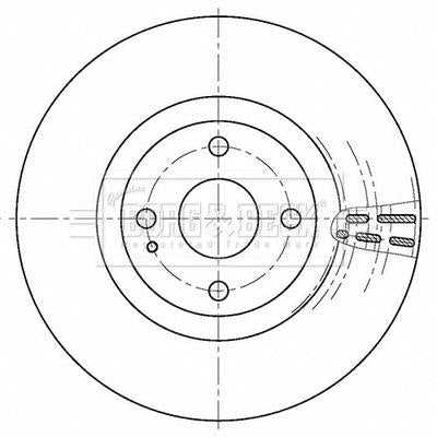 Borg & Beck, Borg & Beck Brake Disc Pair  - BBD5508 fits Spider, MX-5 06/15-