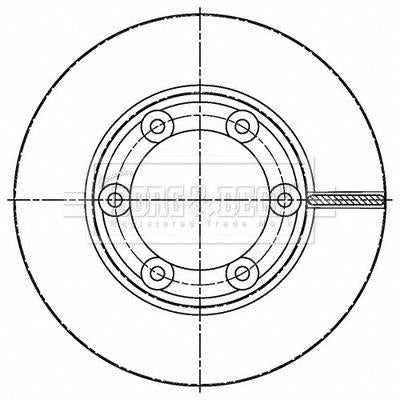 Borg & Beck, Borg & Beck Brake Disc Pair  - BBD5511 fits Canter 3.0 DT (FB83S) 09-