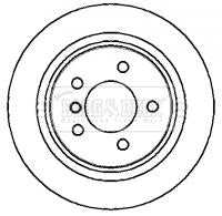 Borg & Beck, Borg & Beck Brake Disc Single  - BBD5716S fits BMW M3 E36 Coupe 1998- RH