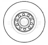 Borg & Beck, Borg & Beck Brake Disc Single  - BBD5730S fits Audi A8 98-