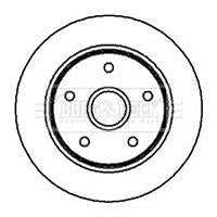 Borg & Beck, Borg & Beck Brake Disc Single  - BBD5739S fits Mazda 626 estate 88-97