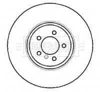 Borg & Beck, Borg & Beck Brake Disc Single  - BBD5769S fits BMW 760 E65/66 03-