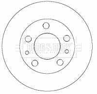 Borg & Beck, Borg & Beck Brake Disc Single  - BBD5770S fits BMW X5 4.6 02-