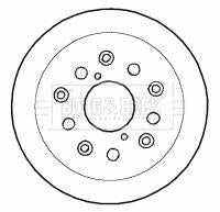 Borg & Beck, Borg & Beck Brake Disc Single  - BBD5775S fits Lexus IS200/300,GS300 99-