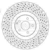 Borg & Beck, Borg & Beck Brake Disc Single  - BBD5779S fits Mercedes E55 AMG 10/02-