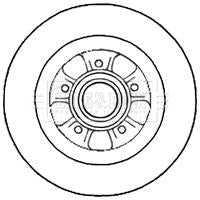 Borg & Beck, Borg & Beck Brake Disc Single  - BBD5785S fits Renault Espace IV 02-