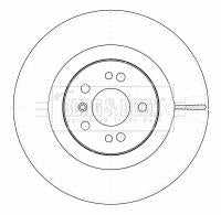 Borg & Beck, Borg & Beck Brake Disc Single  - BBD5790S fits Merc M Class (W164)ML 7/05-11