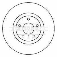 Borg & Beck, Borg & Beck Brake Disc Single  - BBD5799S fits Nissan Murano 3.5 05-