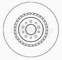 Borg & Beck, Borg & Beck Brake Disc Single  - BBD5802S fits Alfa Romeo 156 03-