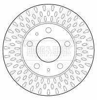 Borg & Beck, Borg & Beck Brake Disc Single  - BBD5805S fits Fiat Ducato 06-