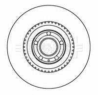 Borg & Beck, Borg & Beck Brake Disc Single  - BBD5806S fits Audi A4 quattro 3.0/3.2 04-