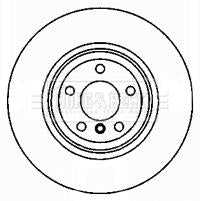 Borg & Beck, Borg & Beck Brake Disc Single  - BBD5825S fits BMW X5 07-