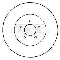 Borg & Beck, Borg & Beck Brake Disc Single  - BBD5827S fits Chrysler 300C 05-