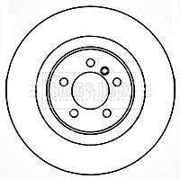 Borg & Beck, Borg & Beck Brake Disc Single  - BBD5830S fits Landrover R/rover 3.6 TdV8 06-