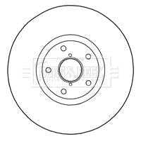 Borg & Beck, Borg & Beck Brake Disc Single  - BBD5833S fits Subaru Impreza 2.0 T WRX 01-