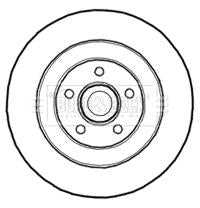 Borg & Beck, Borg & Beck Brake Disc Single  - BBD5839S fits Renault Laguna 07-