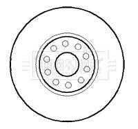 Borg & Beck, Borg & Beck Brake Disc Single  - BBD5883S fits Audi S6,A8,Quattro 6/94-3/99