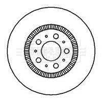 Borg & Beck, Borg & Beck Brake Disc Single  - BBD5899S fits Volvo S70/V70/S80 (16)