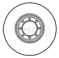 Borg & Beck, Borg & Beck Brake Disc Single  - BBD5902S fits Iveco Daily 06-